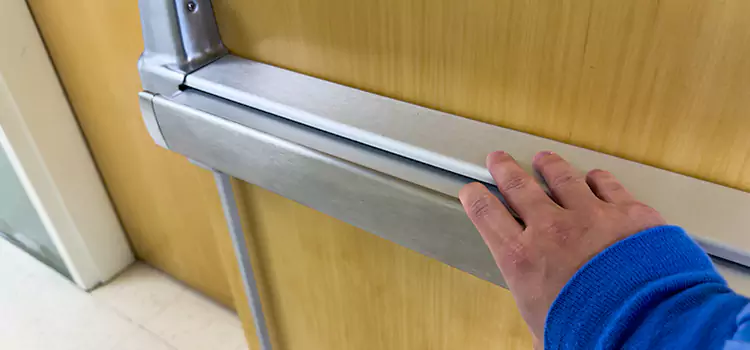 Installing a Push Bar on a Door Linden